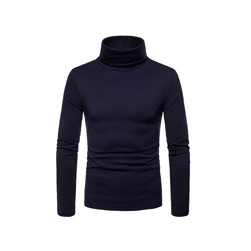 VogeLuxe | Men’s Form Fitting Soft Knit Turtleneck Top