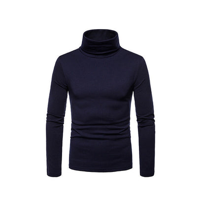 VogeLuxe | Men’s Form Fitting Soft Knit Turtleneck Top