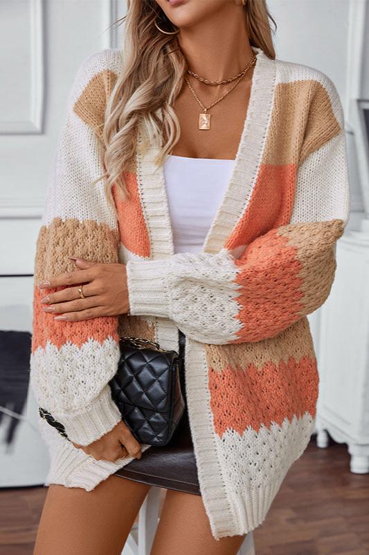 Warm Oversized Wool Cardigan for Women - VogeLuxe