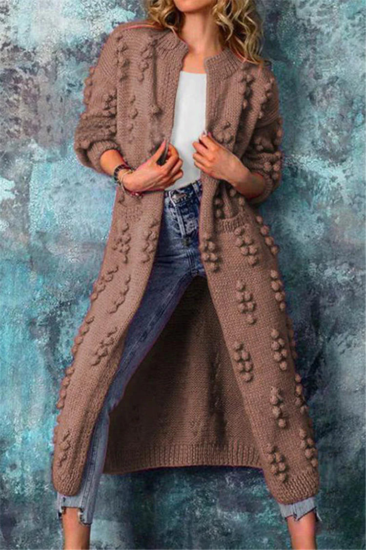Women's Oversized Open Front Cozy Cardigan Sweater