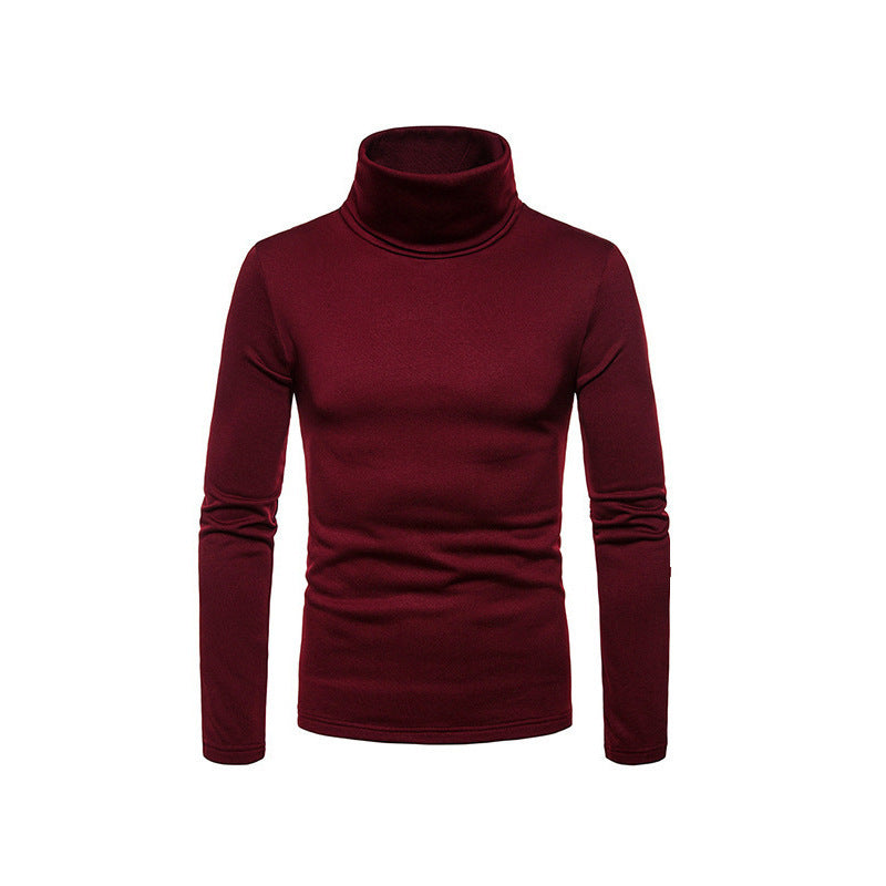 VogeLuxe | Men’s Form Fitting Soft Knit Turtleneck Top