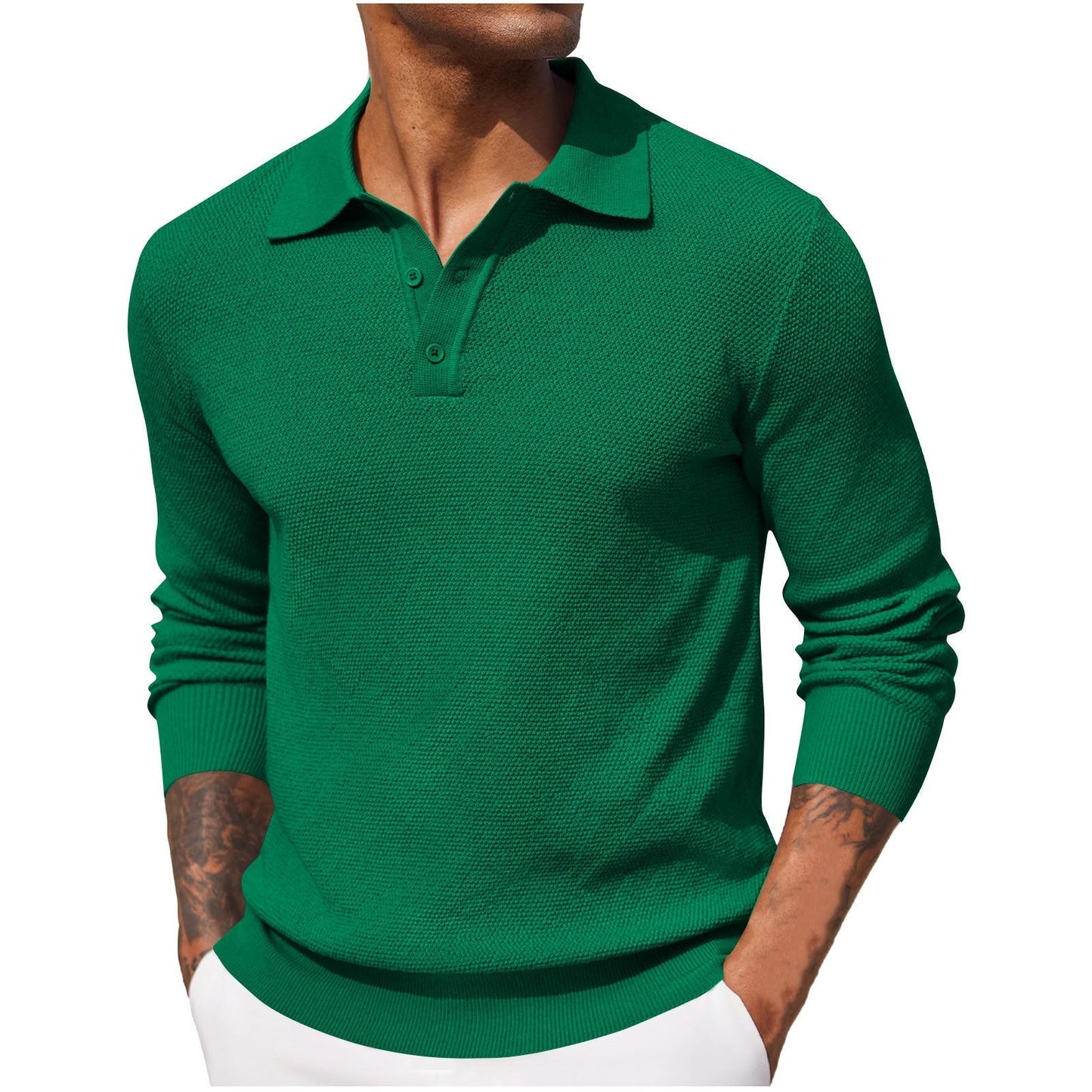 Classic Linen Polo Shirt for Men