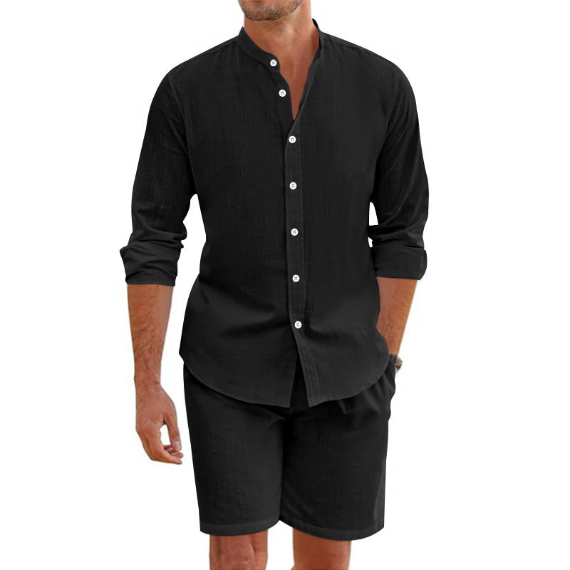 Casual Summer Shirt and Shorts Combo Set