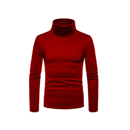 VogeLuxe | Men’s Form Fitting Soft Knit Turtleneck Top