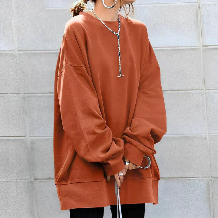 Relaxed Fit Long Women's Sweater