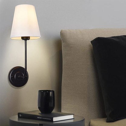 Contemporary Fabric Shade Wall Lamp
