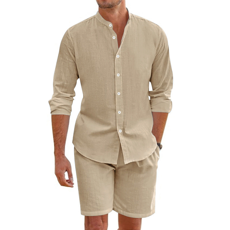 Casual Summer Shirt and Shorts Combo Set