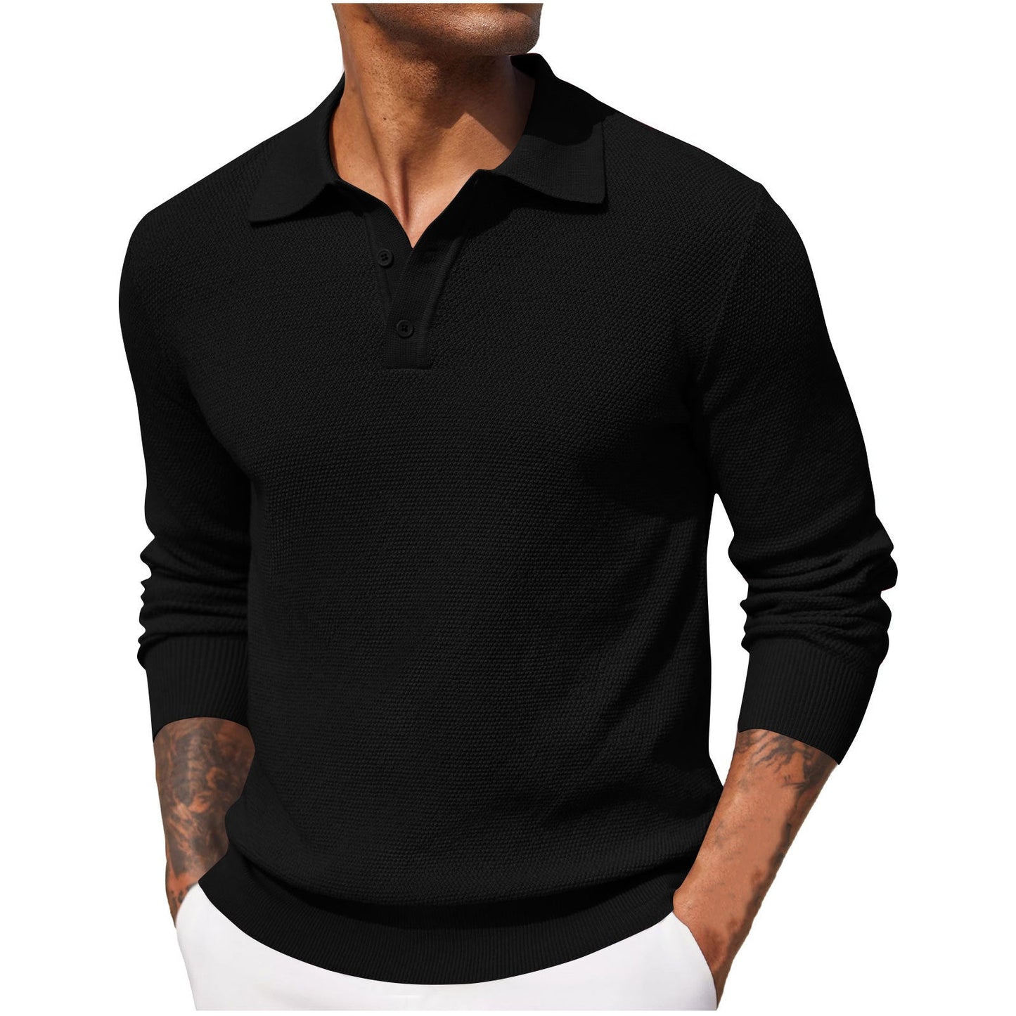 Classic Linen Polo Shirt for Men