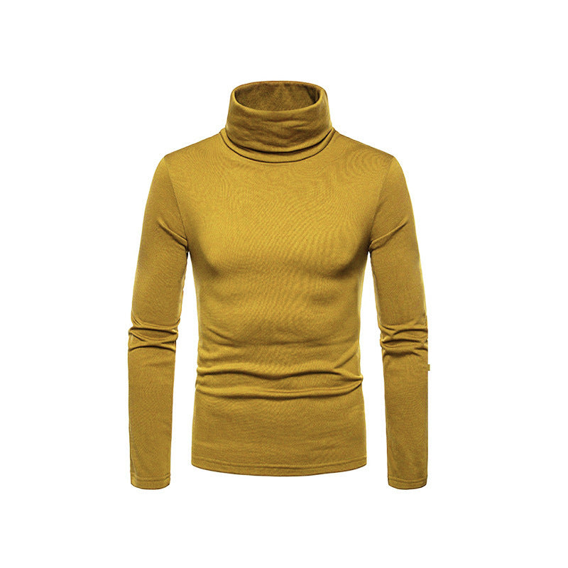 VogeLuxe | Men’s Form Fitting Soft Knit Turtleneck Top