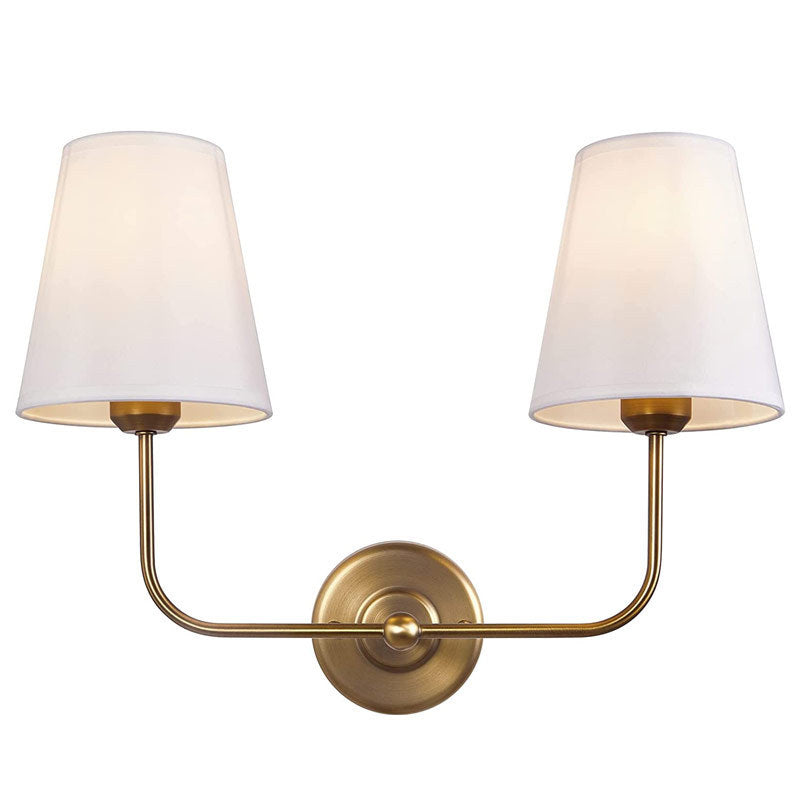 Contemporary Fabric Shade Wall Lamp