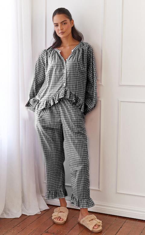 Floral Blouse and Loose Fit Trousers Set