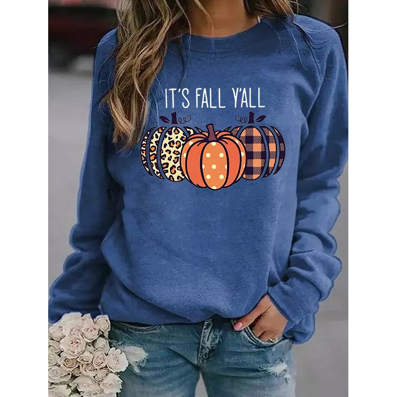 Ladies' Spooky Pumpkin Pattern Jumper