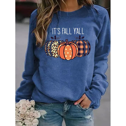 Fall Fashion Pumpkin Graphic Sweatshirt