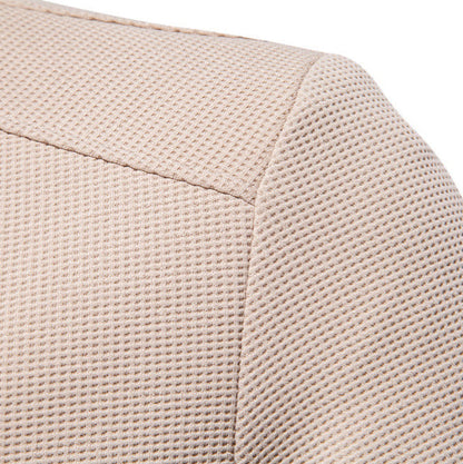 VogeLuxe | Men’s Textured Full Zipper Knit Jacket