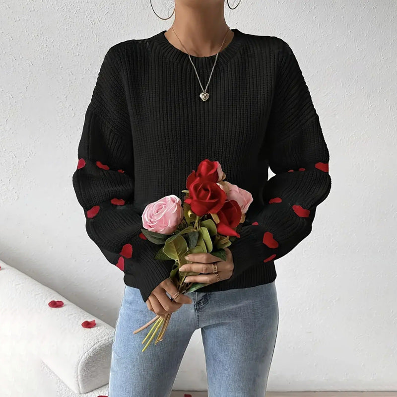 Soft Green Women's Casual Crew Neck Sweater