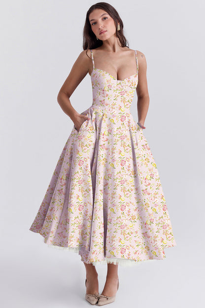 Chic Ruffled Halter Maxi Dress – Beautiful Evening