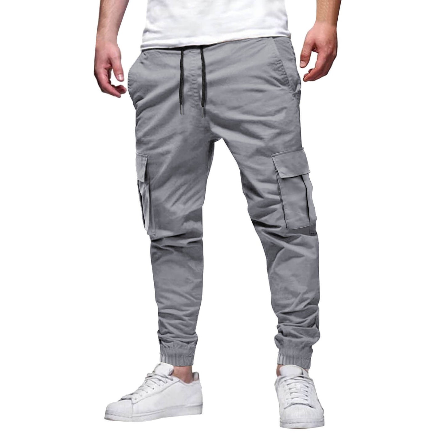 Men's Comfortable Fit Elastic Waist Jogger Pants