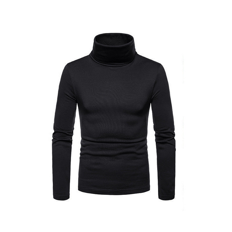 VogeLuxe | Men’s Form Fitting Soft Knit Turtleneck Top