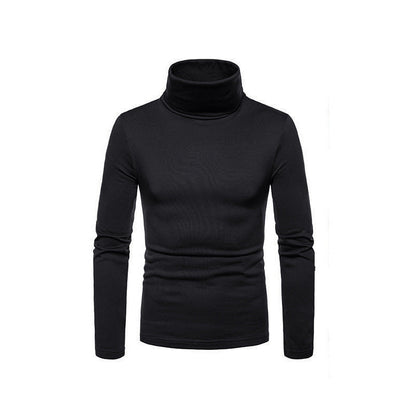 VogeLuxe | Men’s Form Fitting Soft Knit Turtleneck Top