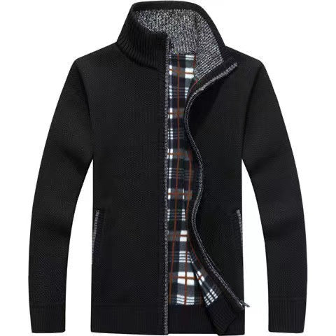 Warm Men's Full Zip Fleece Jacket - VogeLuxe