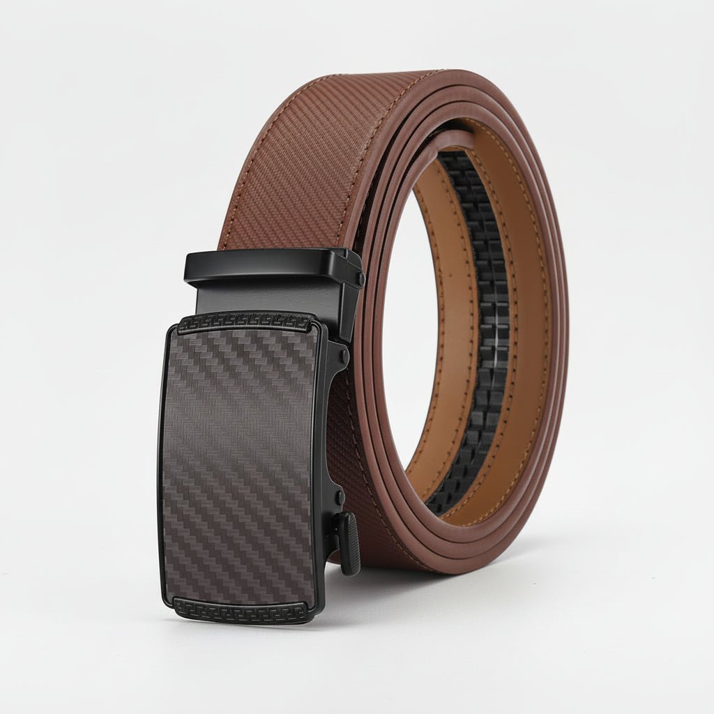 Flexible Leather Belt Easy Buckle Comfort Fit