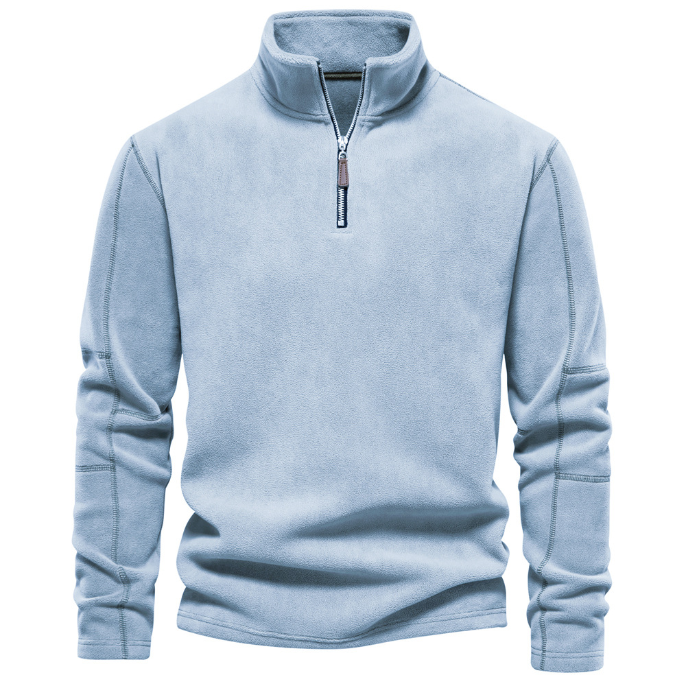 Warm Men's Fleece High Neck Winter Sweater