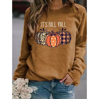 Fall Fashion Pumpkin Graphic Sweatshirt
