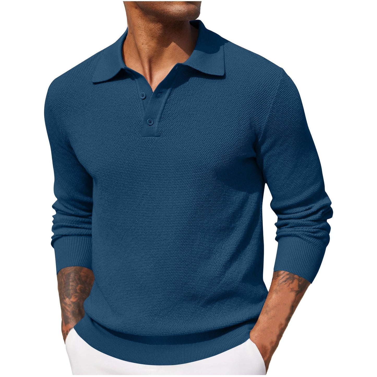 Classic Linen Polo Shirt for Men - VogeLuxe