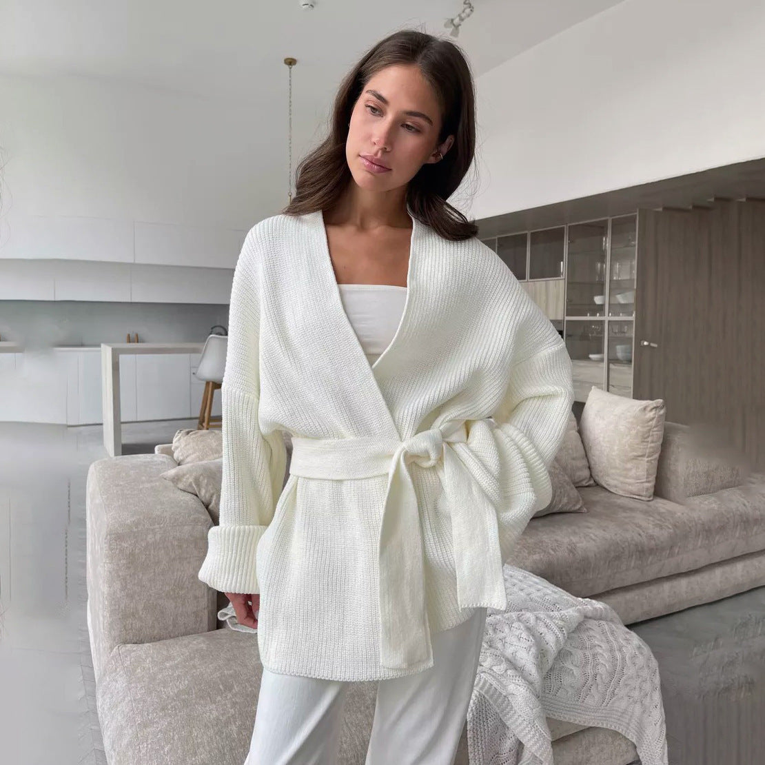 Soft Women's Oversized Rib Knit Sweater