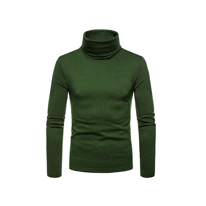VogeLuxe | Men’s Form Fitting Soft Knit Turtleneck Top