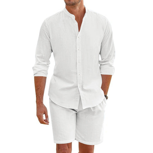 Casual Summer Shirt and Shorts Combo Set - VogeLuxe