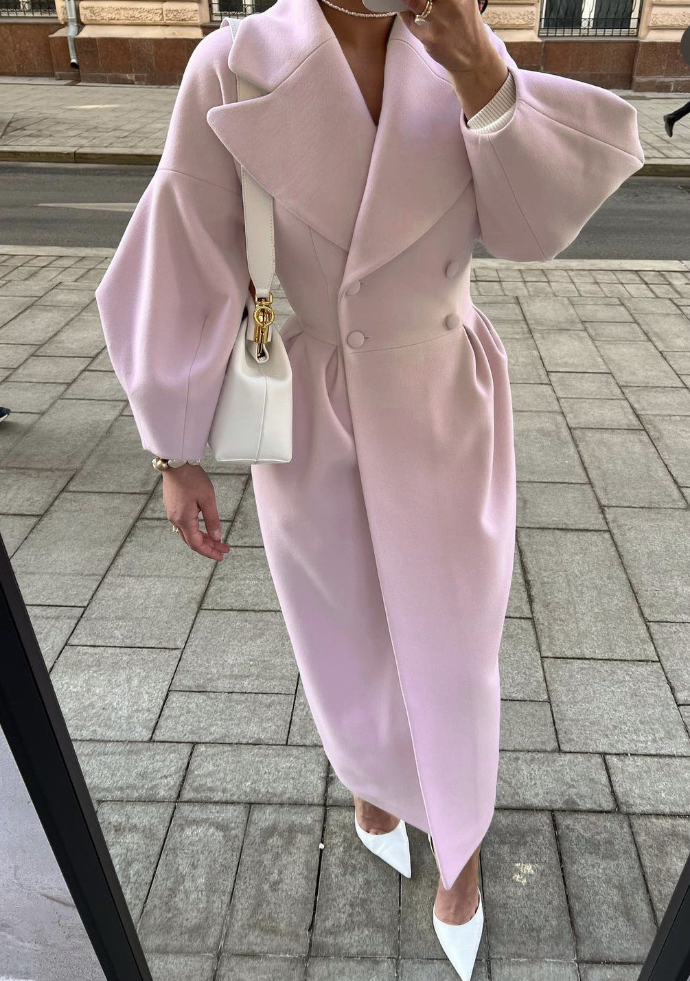 Elegant Ladies Long Trench Coat