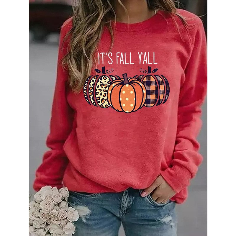 Ladies' Spooky Pumpkin Pattern Jumper