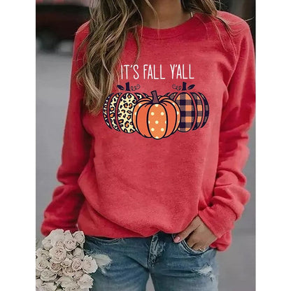 Ladies' Spooky Pumpkin Pattern Jumper
