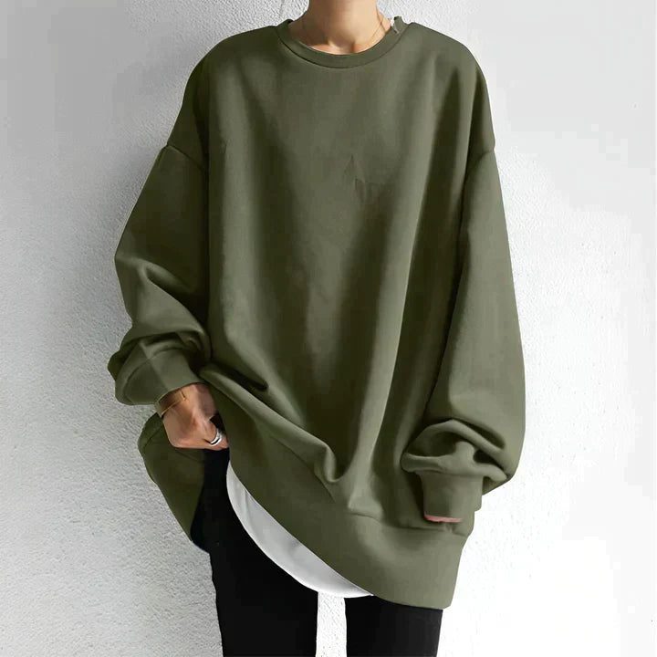 Relaxed Fit Long Women's Sweater
