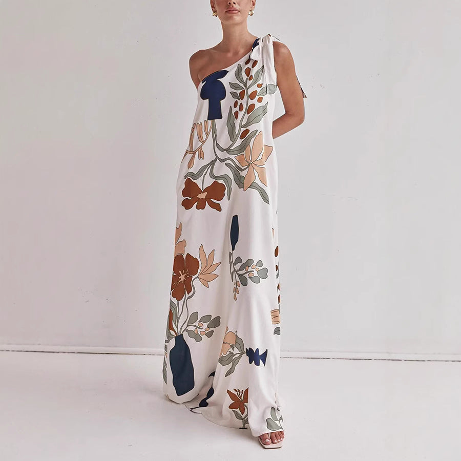 Relaxed Fit V-Neck Summer Dress - VogeLuxe