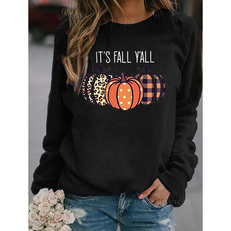 Fall Fashion Pumpkin Graphic Sweatshirt