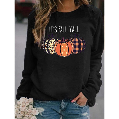 Fall Fashion Pumpkin Graphic Sweatshirt
