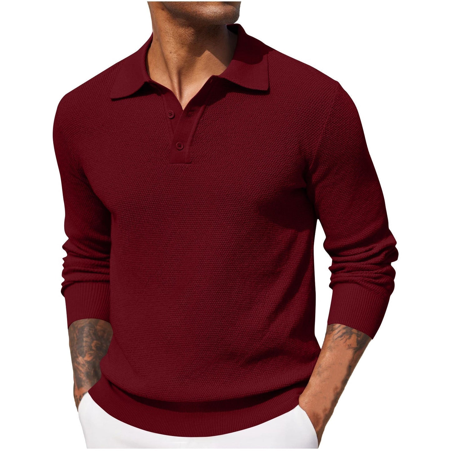 Classic Linen Polo Shirt for Men