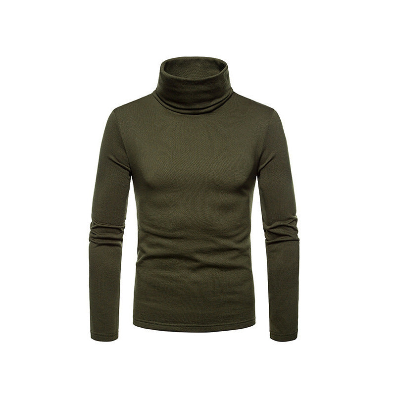 VogeLuxe | Men’s Form Fitting Soft Knit Turtleneck Top