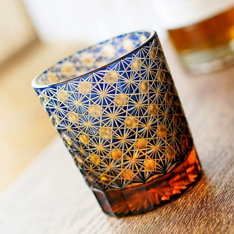 Luxury Cut Crystal Whisky Glasses Set in Wooden Box - VogeLuxe
