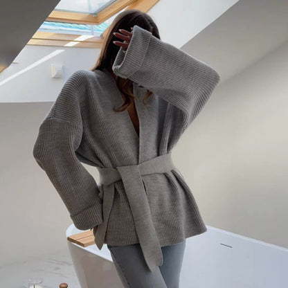 Soft Women's Oversized Rib Knit Sweater