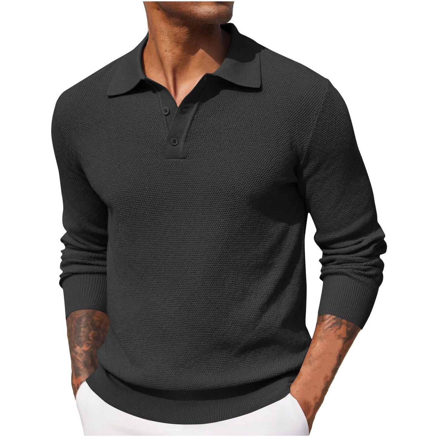 Classic Linen Polo Shirt for Men