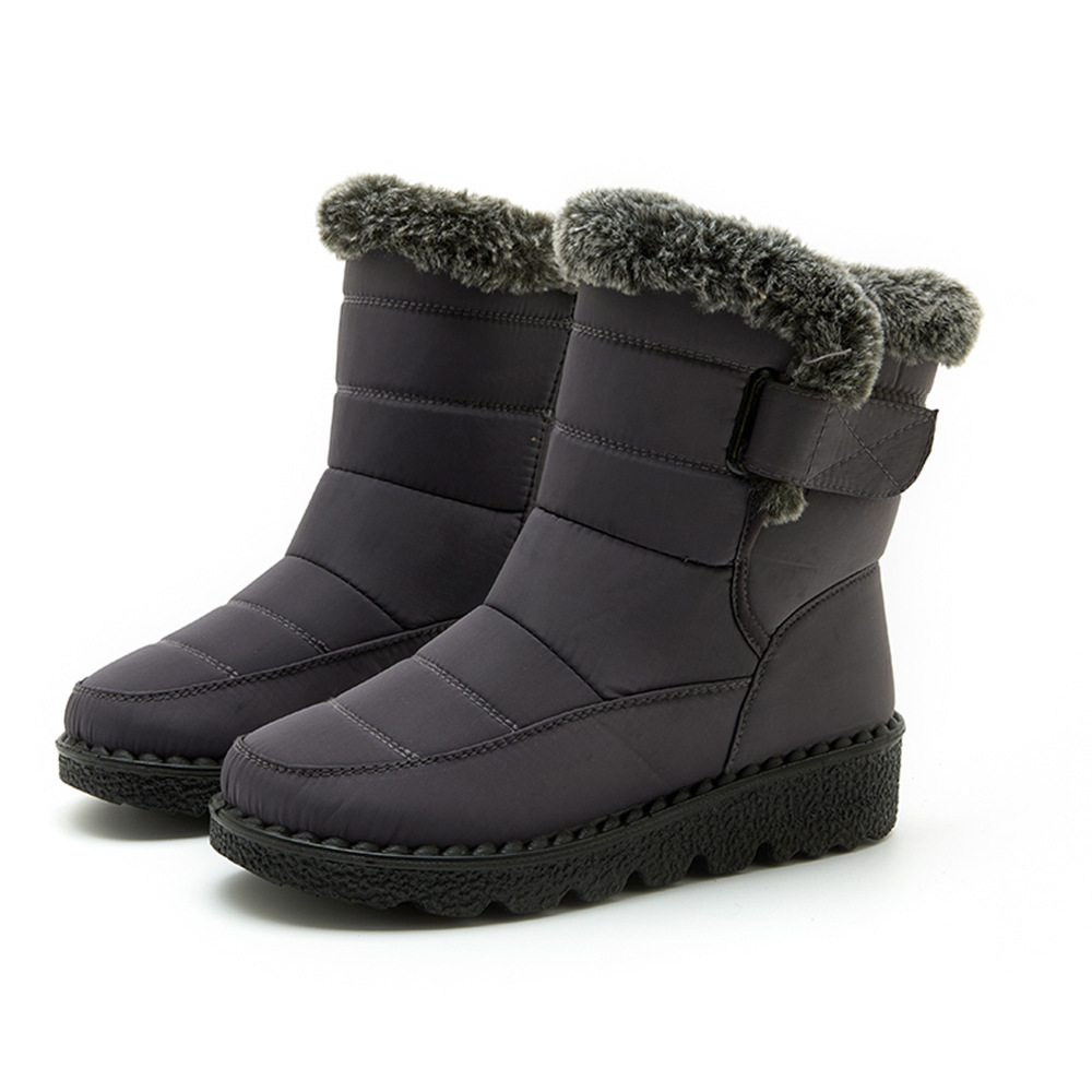 Warm Waterproof Mid Calf Women's Fur Lined Boots