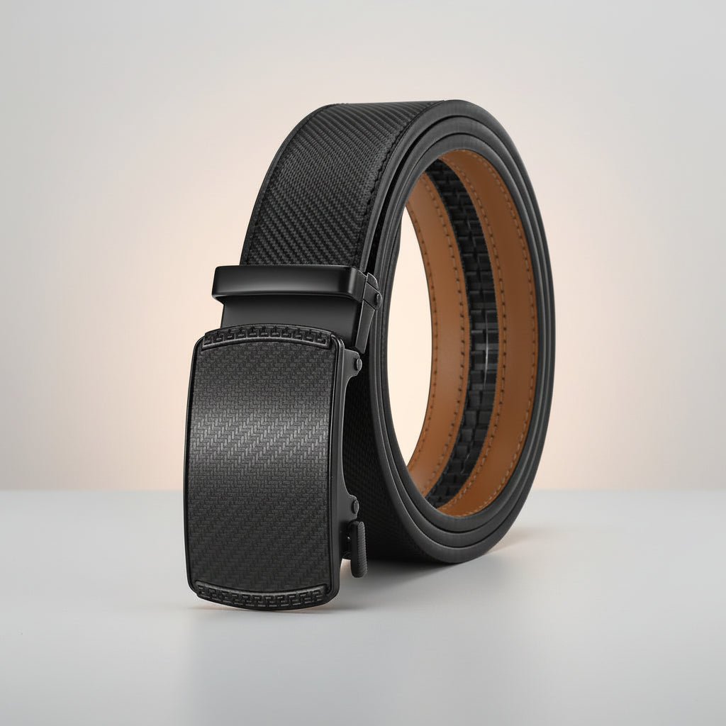 Flexible Leather Belt Easy Buckle Comfort Fit