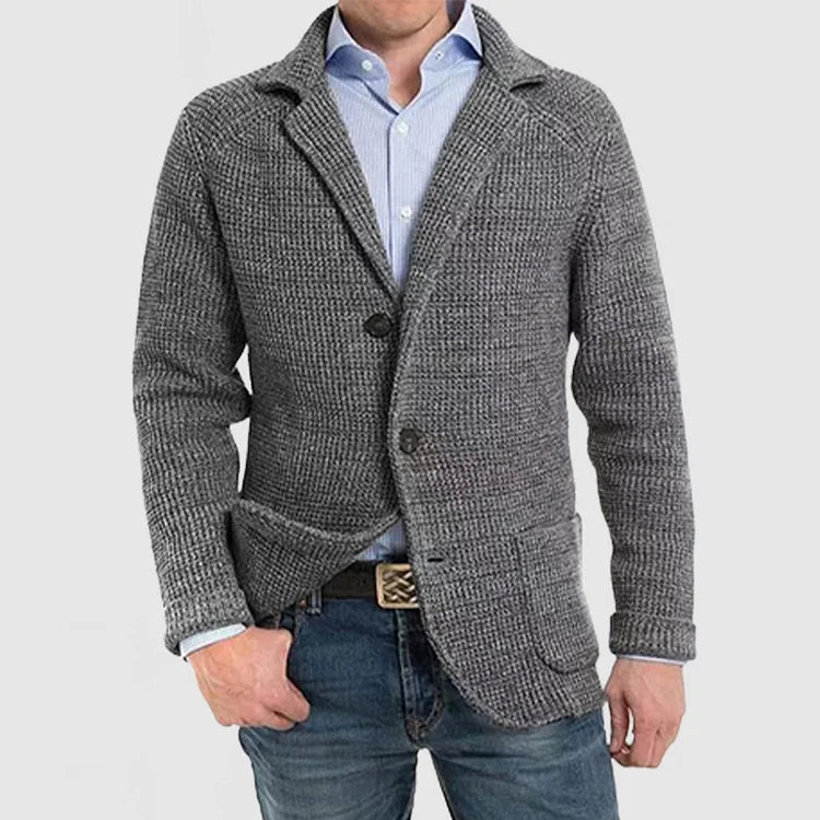 Classic Men's 2-Button Knit Jacket