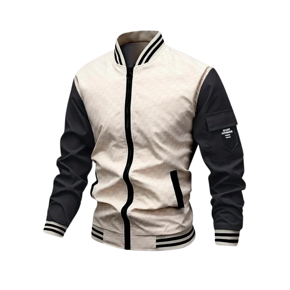 Men's Fashion Bomber Jacket - Stylish Casual Wear - VogeLuxe