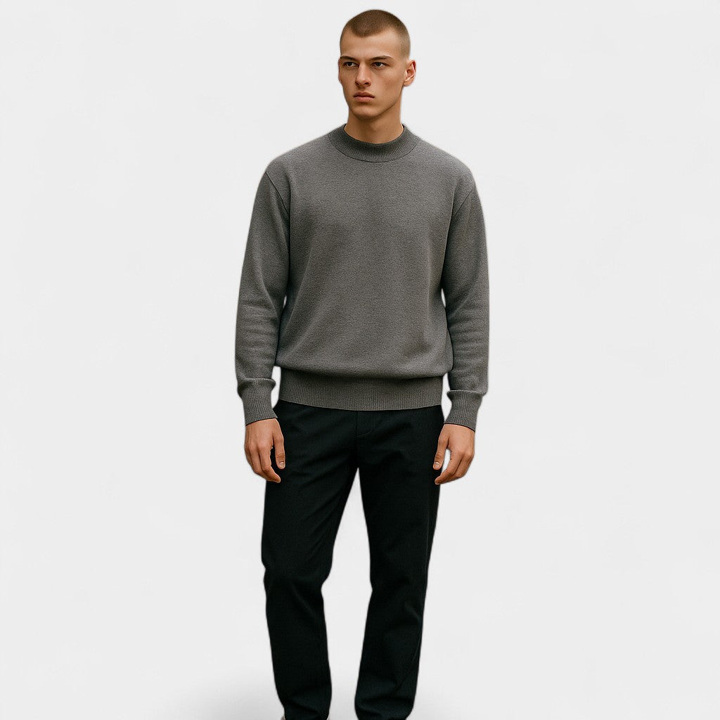 Old Monarchy | Men’s Half-Turtleneck Sweater – Refined Comfort, Modern Layering 2