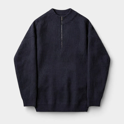 Old Monarchy | Men’s Half-Zip High Collar Sweater – Refined Warmth, Modern Ease 0