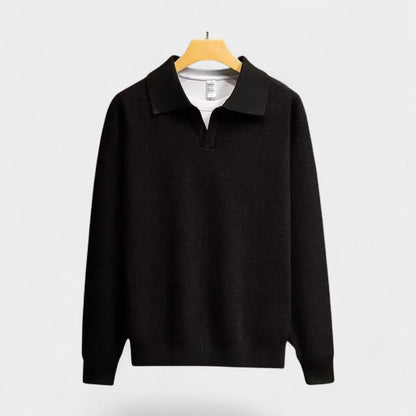 Old Monarchy | Men’s Knitted Polo Sweater – Long-Sleeve, Classic Collar Design 5
